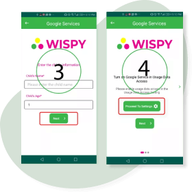 Registro y configuración de TheWiSpy