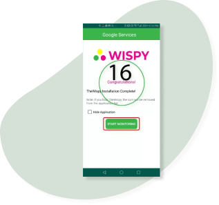 Registro y configuración de TheWiSpy